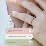 Bunter Turmalin Ring