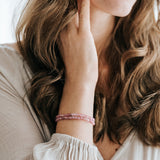 Erdbeerquarz Armband