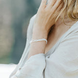 Weißer Mondstein Armband