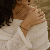 Midnight Edge Hämatit Armband