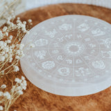 Selenit Astrologie Ladeplatte
