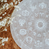 Selenit Astrologie Ladeplatte