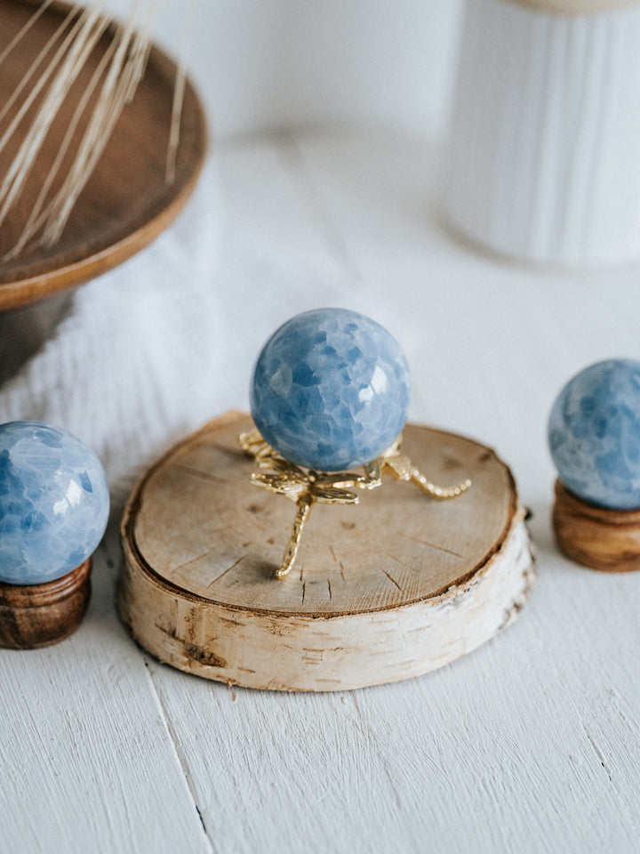 Blauer Calcit Kugel
