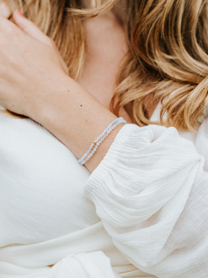 Blauer Chalcedon Armband