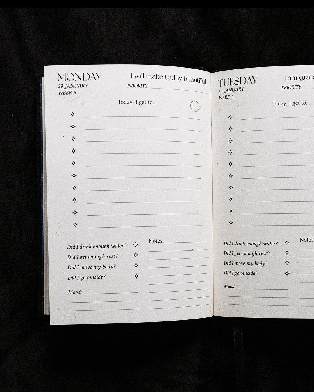 Daily Planner 2024, Dreamymoons, div. Farben
