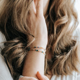 Bunter Turmalin Armband