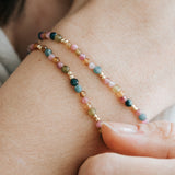 Bunter Turmalin Armband