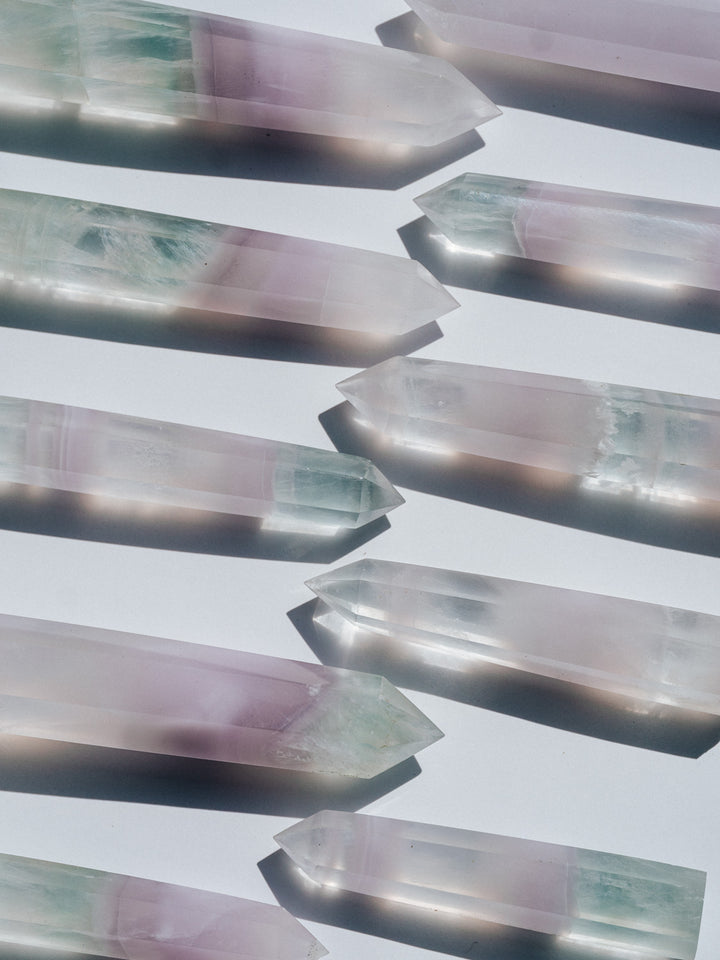 Lavendelfluorit Spitze