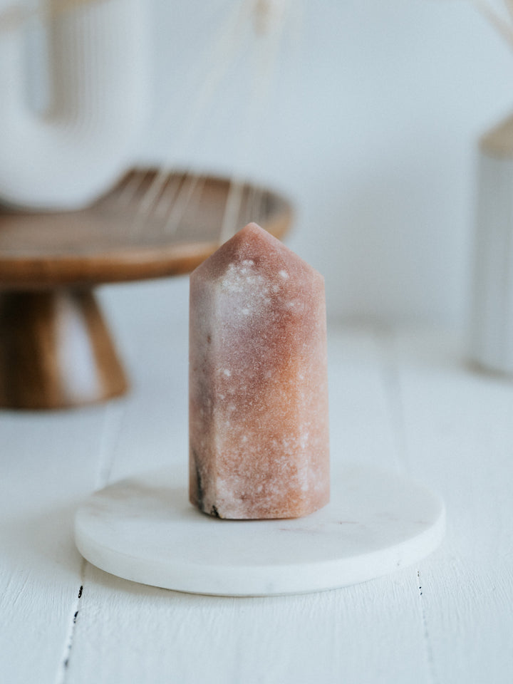 Pink Amethyst Spitze, Einzelstück #4124