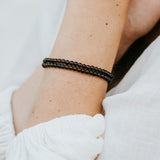 Rauchquarz Armband, rund