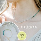 Set: Big Three Geburtschart Armband + Kette