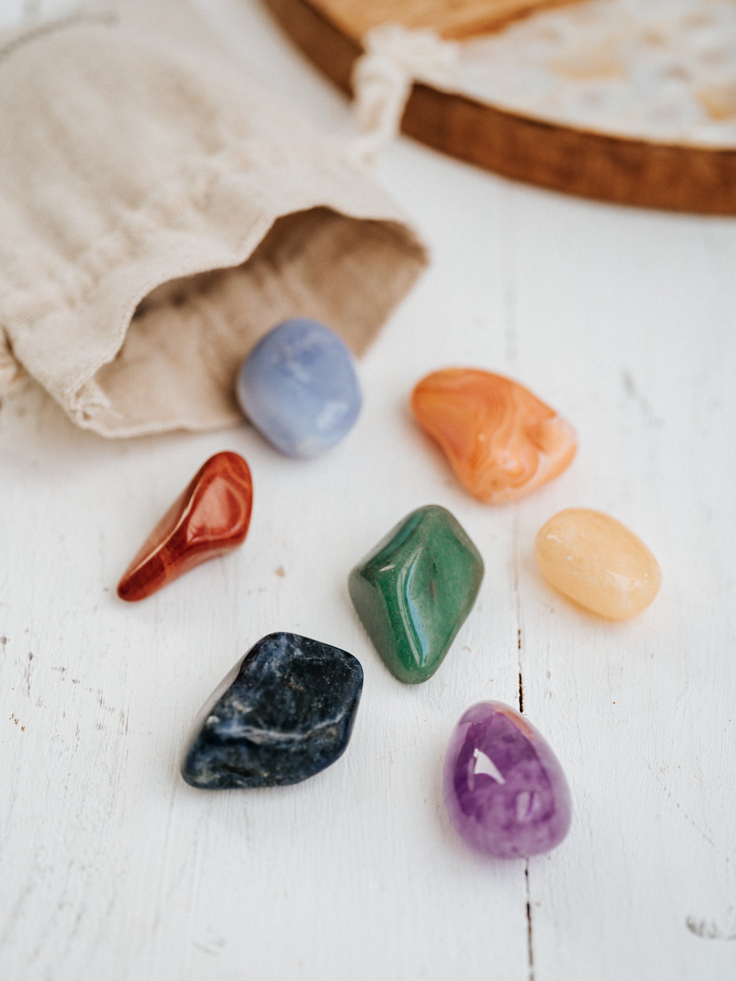 Chakra Set Trommelsteine