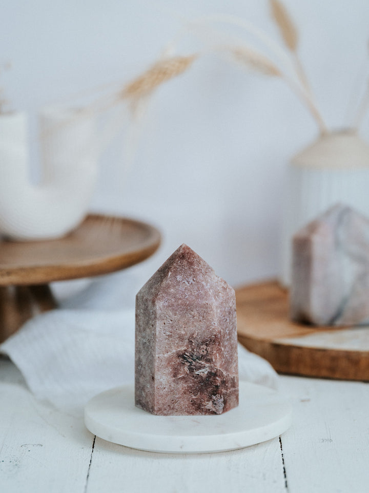 Pink Amethyst Spitze, Einzelstück #4074