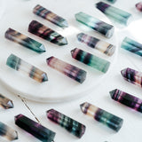 Regenbogenfluorit Spitze