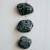 Schneeflockenobsidian Trommelstein