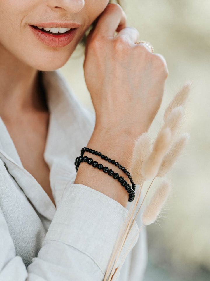 Schwarzer Turmalin Armband